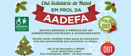 21 de Novembro: Chá de Natal Solidário