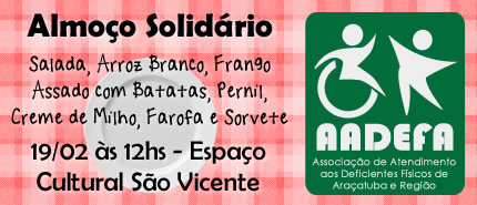 Almoço solidário em PROL da AADEFA