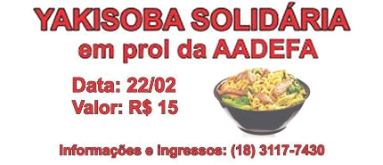 AADEFA realiza Yakissoba solidária para arrecadação